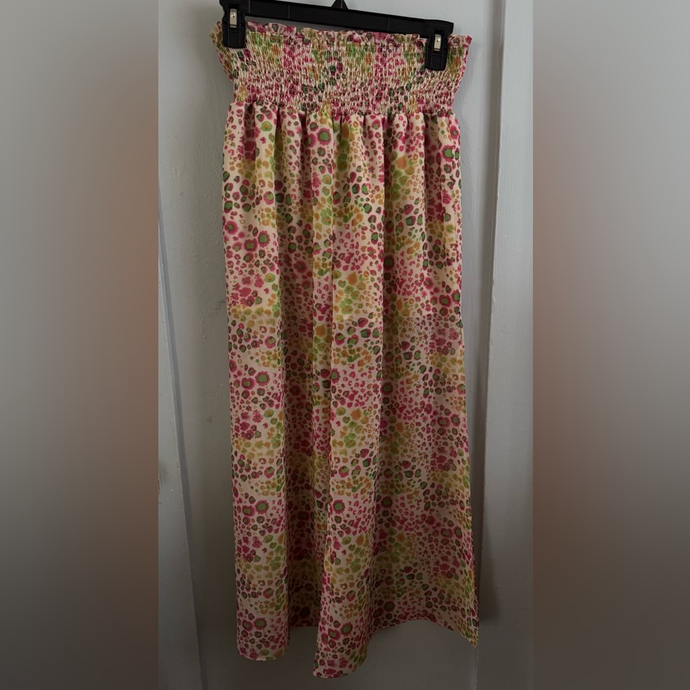 Guess Pattern A-Line Wide Leg Pants